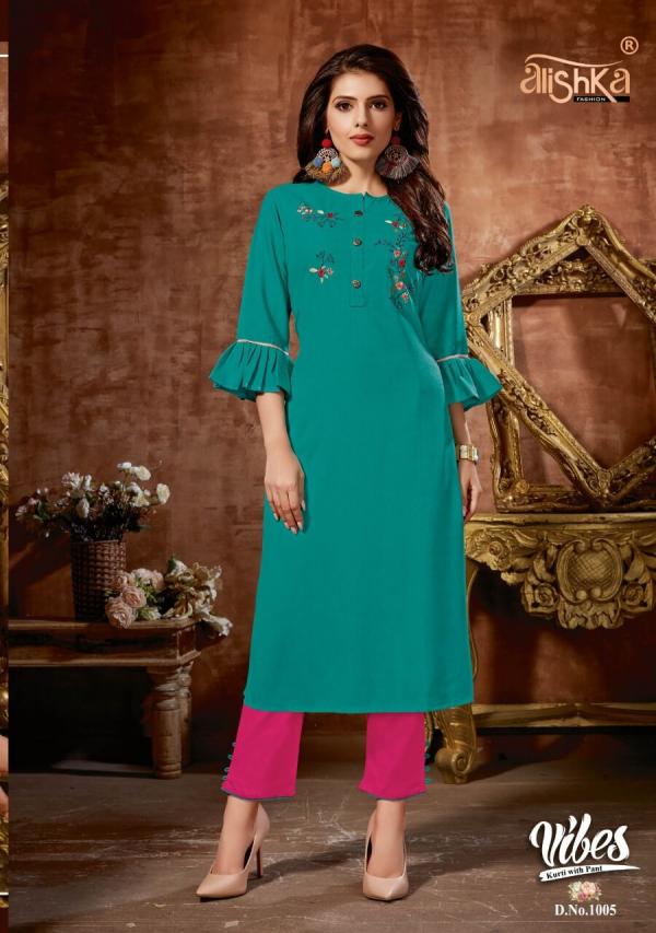 Alishka Vibes Rayon kurti With Bottom